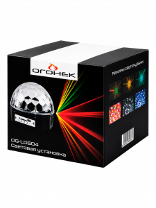 Светодиодный диско шар с MP3 с пультом и Bluetooth Огонёк OG-LDS04